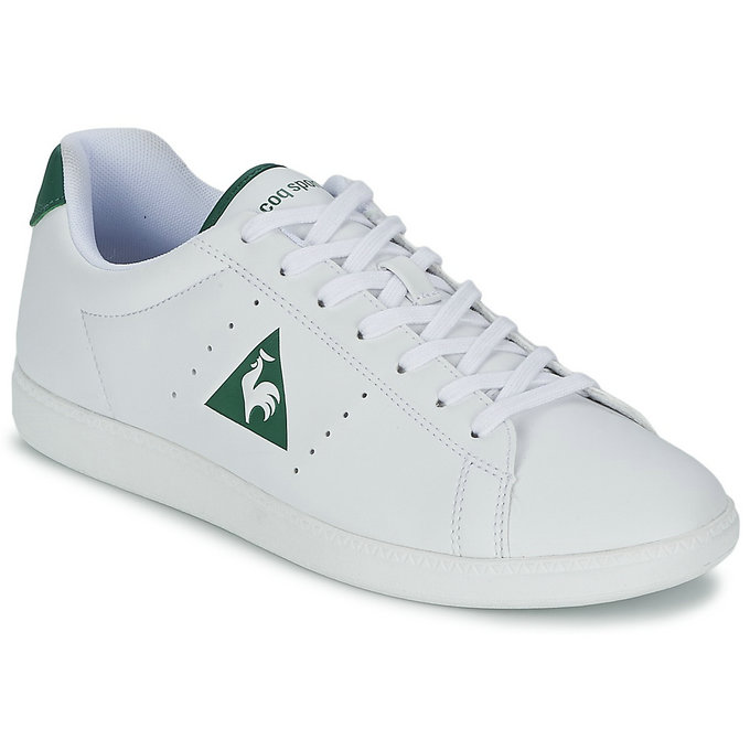 Le Coq Sportif Courtone S Lea Blanc / Vert Chaussures Baskets Basses Homme